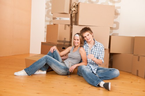 House moving team handling a family relocation in Enfield