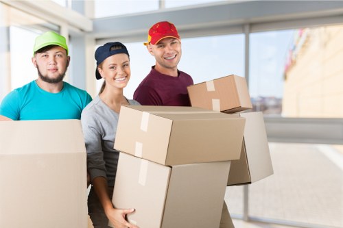 Prepared moving van for furniture removals across Enfield