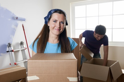 Illustration of accessible moving services in Enfield with inclusive website design