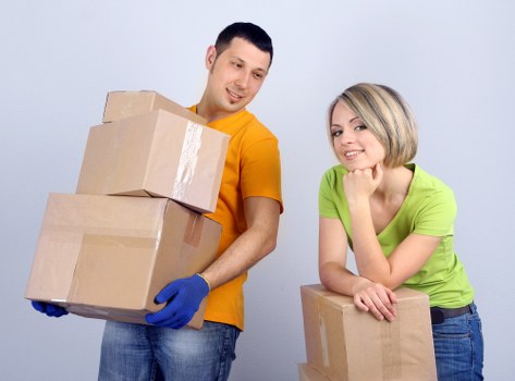 Boxes and furniture prepared for a local same day removal