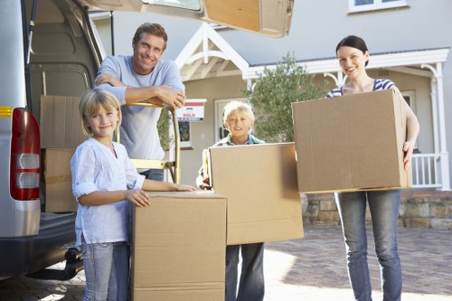 Unpacking boxes in a new Enfield home with room-by-room organisation