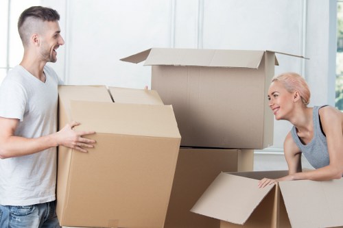 Careful loading of sofas and beds for a local move in Enfield